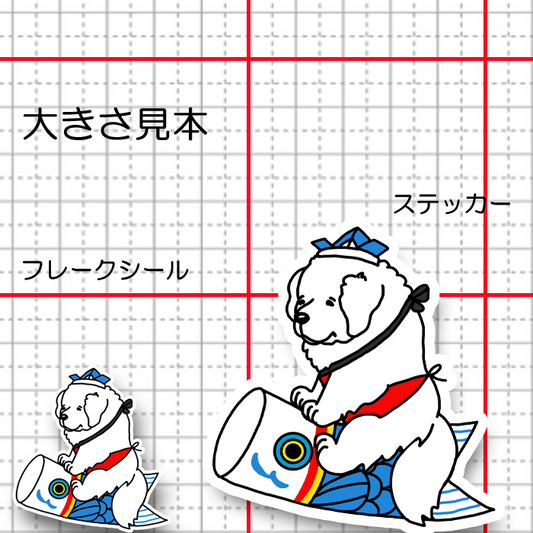 端午の節句のピレネーちゃん。27-14