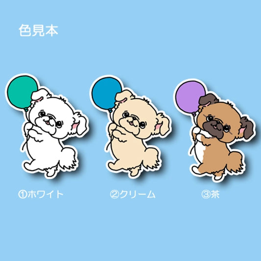 風船もらったチワペキちゃん。62-1