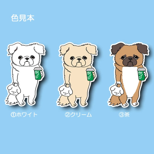 カフェに行ったチワペキちゃん。62-5