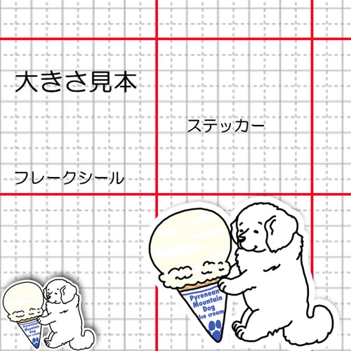 アイスクリームとピレネーちゃん。27-4