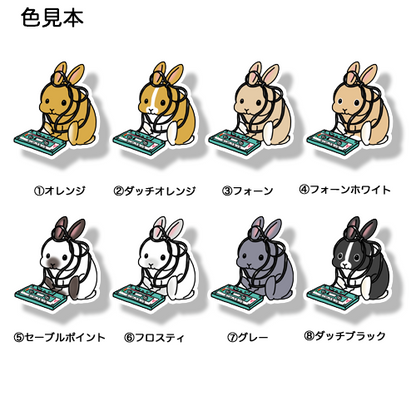 かわいく絡まったウサギちゃん。191-27