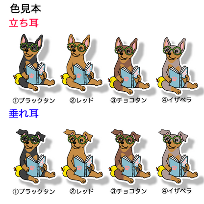 となりにいてくれるミニピンちゃん。113-26