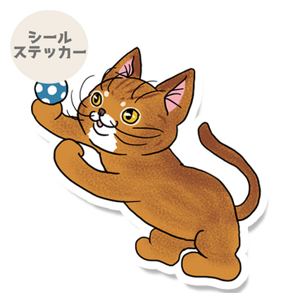 ボール遊びしてるアビシニアンちゃん。164-5