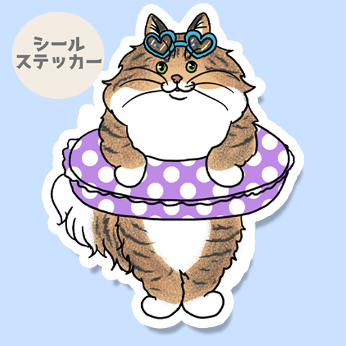 プールの準備できたノルウェージャンちゃん。155-7