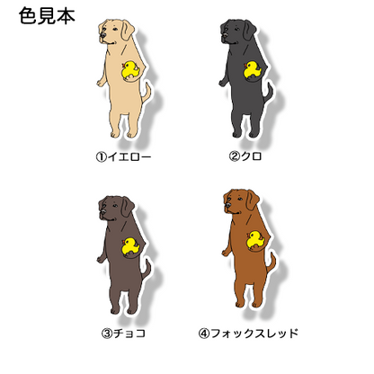 ダック持ってるラブラドールちゃん。117-5