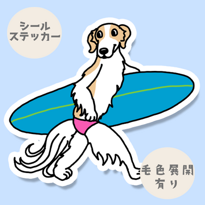サーファーボルゾイさん。105-5