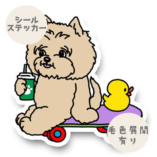 休憩中のケアーンテリアちゃん。29-9