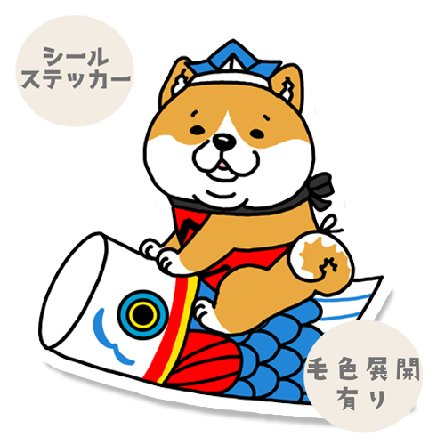端午の節句のシバさん。39-18