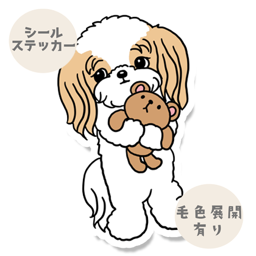 お気に入りのクマさんとマルシーズーちゃん。108-8