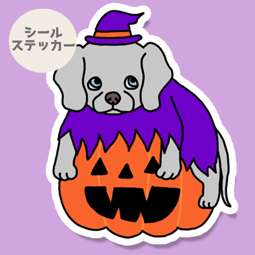 オバケカボチャとワイマラナーさん。123-12