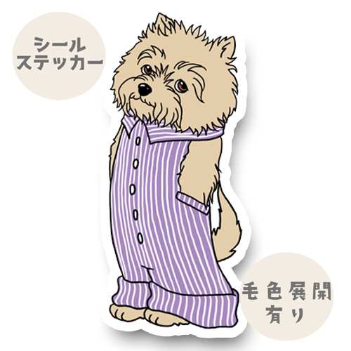 オーバーオールのケアーンテリアちゃん。29-11
