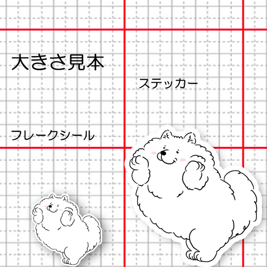 ほっぺモフモフしているサモエドさん。33-20