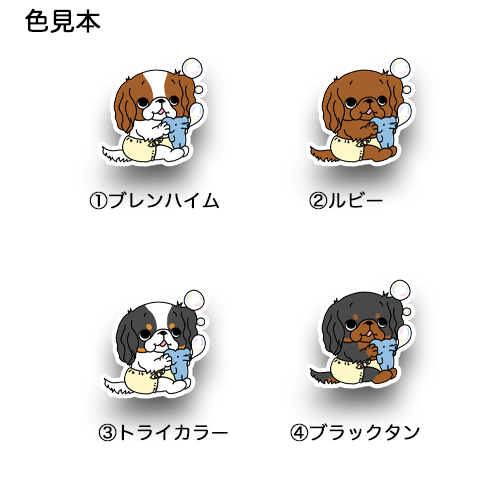 シャボン玉で遊ぶキャバリアちゃん。26-6