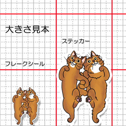 なかよしアビシニアンちゃんとソマリちゃん。164-1,163-1