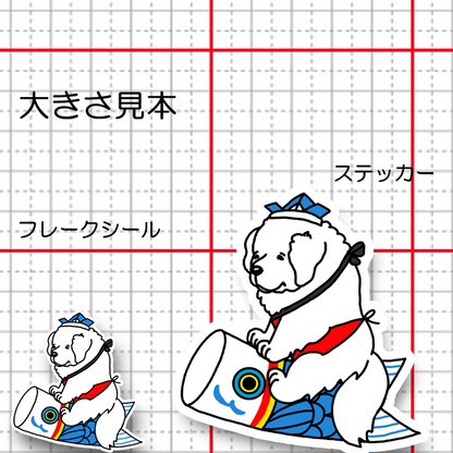 端午の節句のピレネーちゃん。27-14
