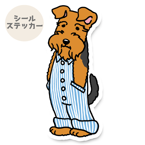 オーバーオールのウェルシュテリア/エアデールテリアさん。17-8/18-8