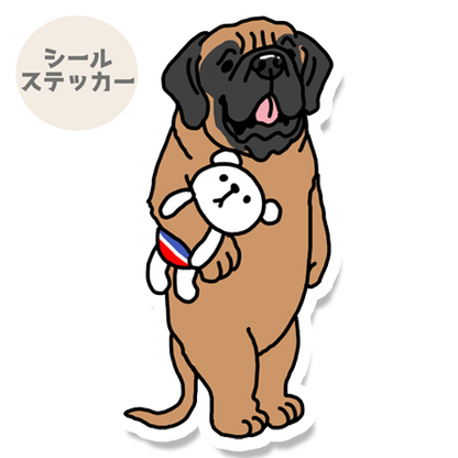おりこうさんでお留守番してるマスティフさん。107-2