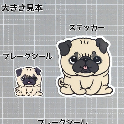 おすわりしてるパグちゃん。76-