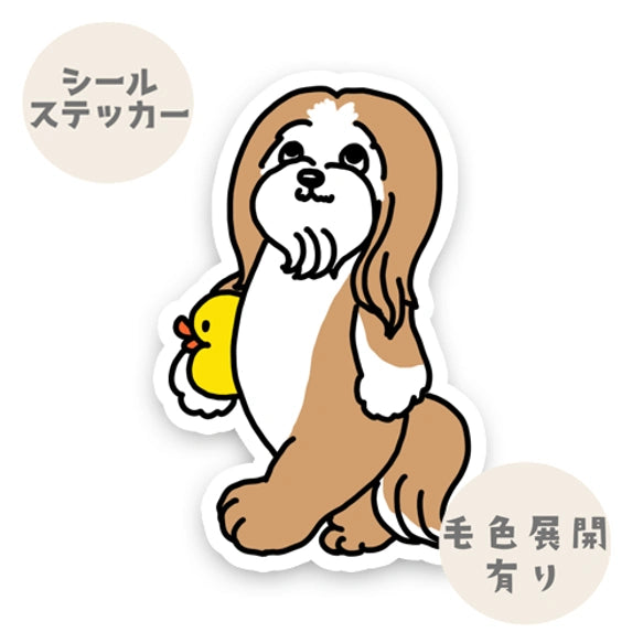 お気に入りのアヒルちゃんとラサアプソちゃん。115-