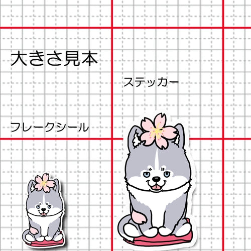 ハスキーさんの春のご挨拶。40-5