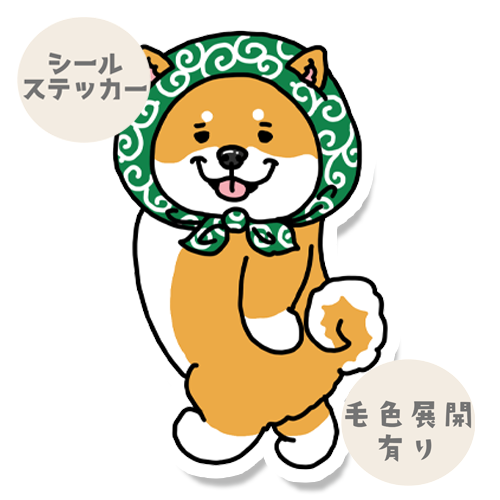 ほっかむりでお散歩シバちゃん。39-19