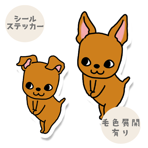 ごあいさつのミニピンちゃん。113-2
