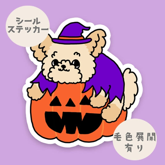 オバケカボチャとポメプーちゃん。103-