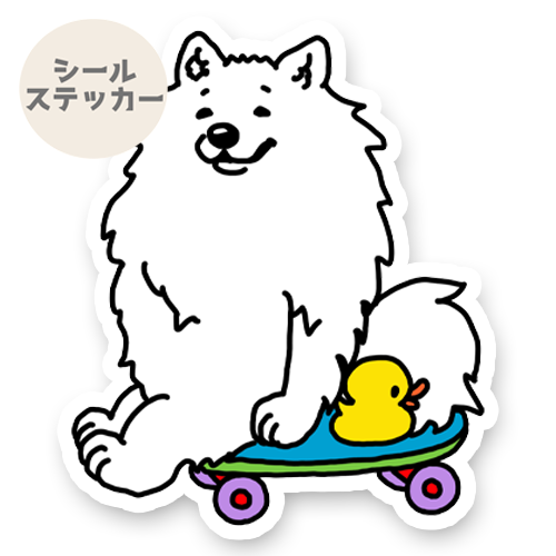 誰か来ないかなーって待ってるサモエドさん。33-10