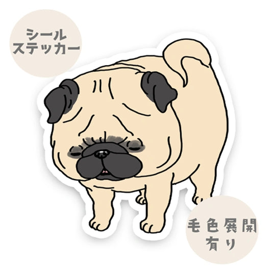 信号待ちでねちゃったパグちゃん。76-