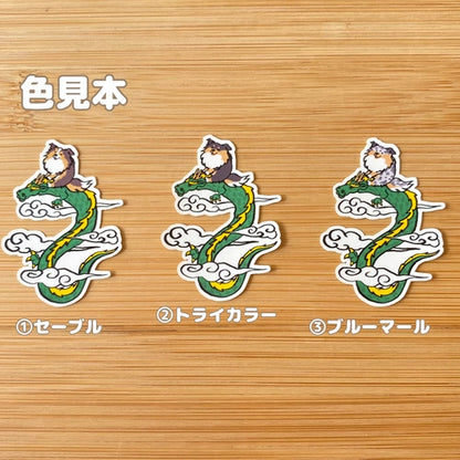 龍に乗ったシェルティさん。38-8
