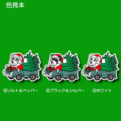ツリーの配達中のシュナウザーちゃん。44-10