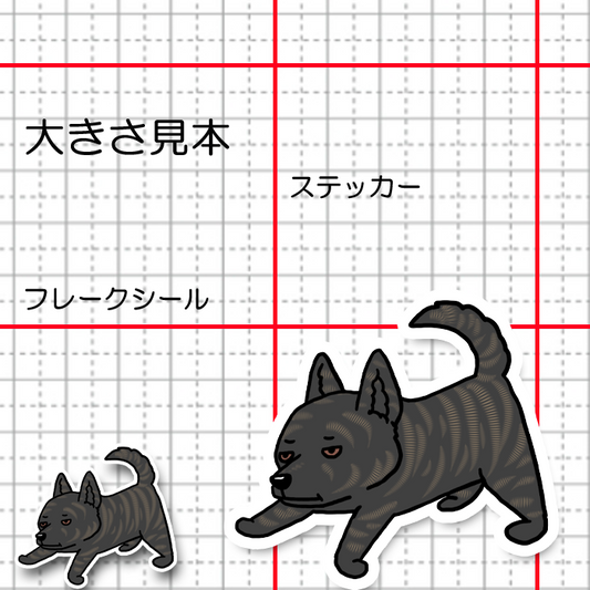 見張ってる甲斐犬さん。22-6