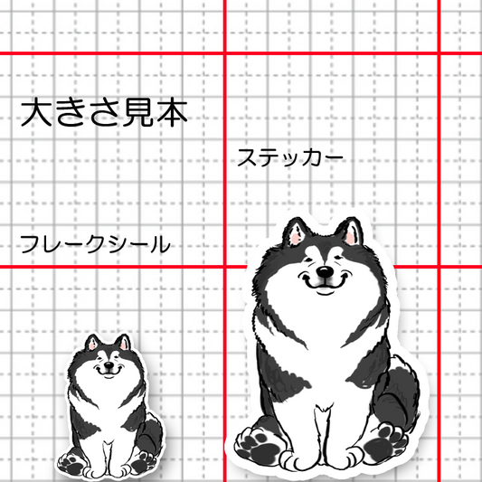 おすわりマラミュートさん。8-7