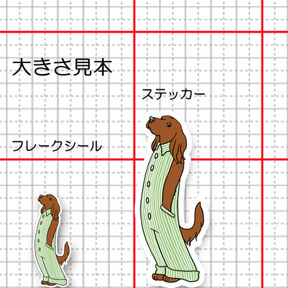 オーバーオールのアイリッシュセターさん。2-12