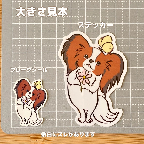パピヨンちゃんと仲良しちょうちょ。80-