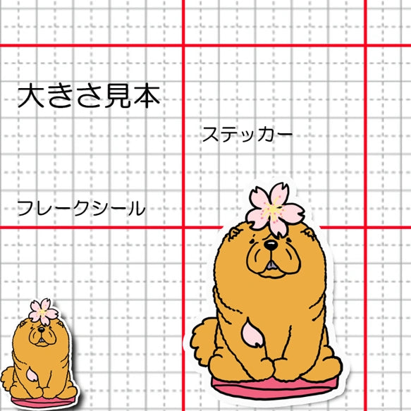 チャウチャウちゃんの春のご挨拶。59-6