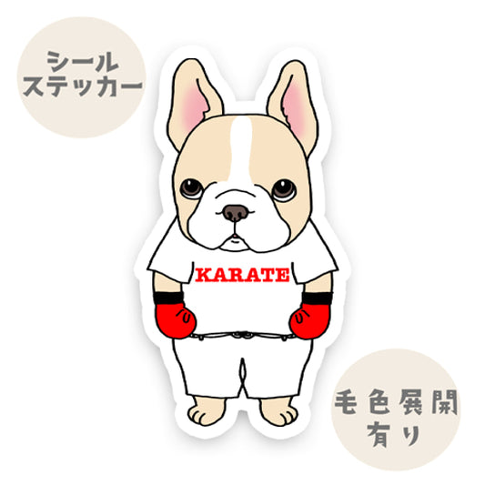 Tシャツで練習する空手フレブルちゃん。96−159