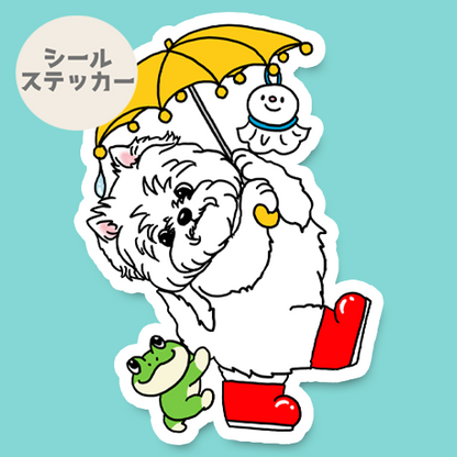 梅雨のお散歩で出会ったウェスティちゃん。14-23