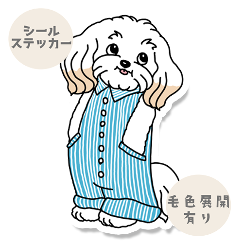 オーバーオールのマルプーちゃん。111-4