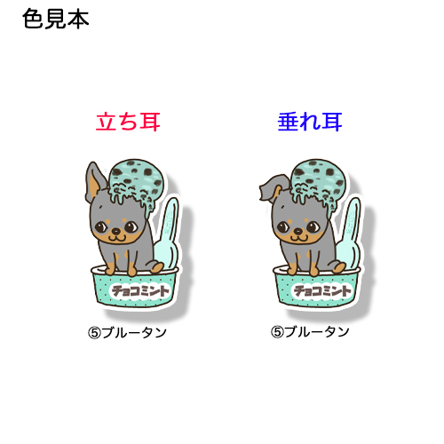 チョコミントアイスからでてきたミニピンちゃん。113-21
