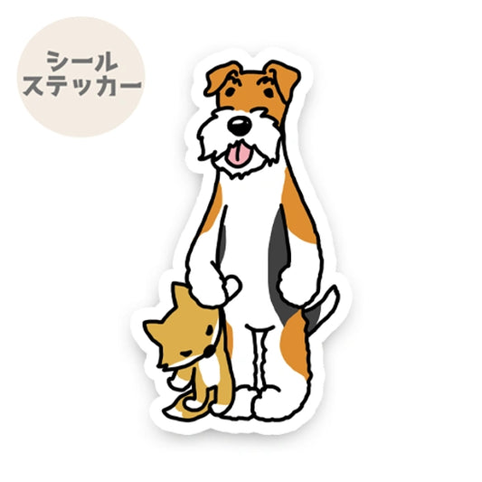 おりこうさんでお留守番してるワイアーフォックステリアちゃん。124-1
