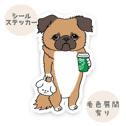 カフェに行ったチワペキちゃん。62-5