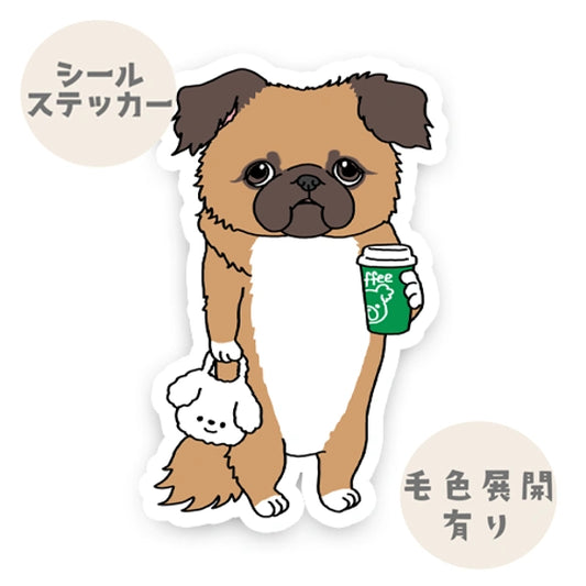 カフェに行ったチワペキちゃん。62-5