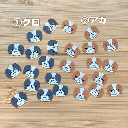 狆ちゃんのいろんなお顔シール。66-29