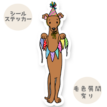 お祝いの準備してるイタグレちゃん。9-