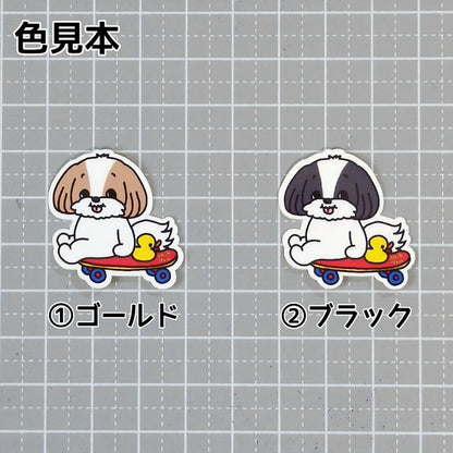 誰かと遊べるのを待ってるシーズーちゃん。35-6