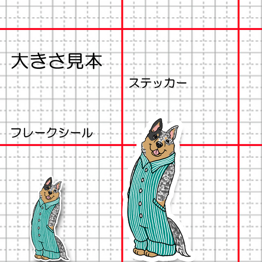 オーバーオールのオーストラリアンキャトルドッグちゃん。19-7