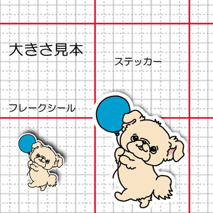 風船もらったチワペキちゃん。62-1