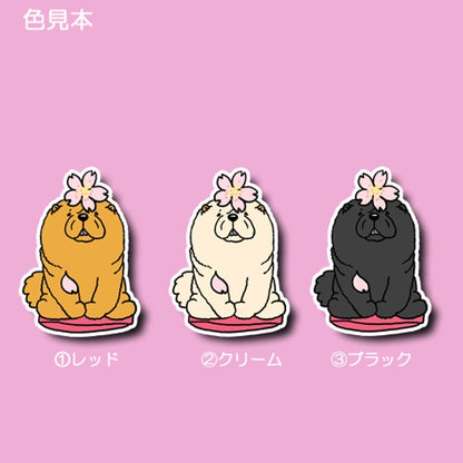 チャウチャウちゃんの春のご挨拶。59-6